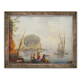 Tablou inramat - Charles Francois Lacroix de Marseille - Peisaj marin - - Roveli