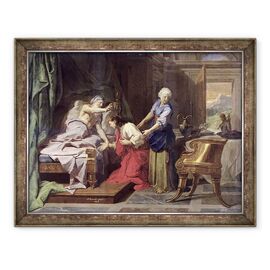 Tablou inramat - Jean-Baptiste Jouvenet - Isaac l-a binecuvantat pe Iacov - - Roveli