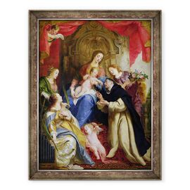 Tablou inramat - Gaspar de Crayer - Fecioara care oferea Rozariul Sfantului Dominic - - Roveli