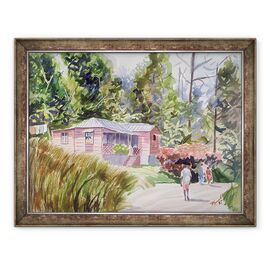 Tablou inramat - Carlton Murrell - O casa tropicala - - Roveli