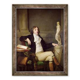 Tablou inramat - Jean Baptiste Greuze - Portret presupus a fi Auguste Louis de Talleyrand 1770-1832 c.1792 - - Roveli