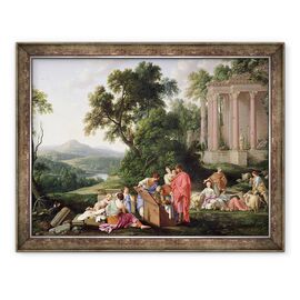Tablou inramat - Laurent de La Hyre - Laban in cautarea idolilor - - Roveli