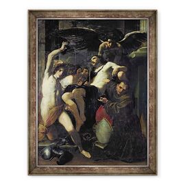 Tablou inramat - Carlo Bononi - Hristos adorat de ingeri - - Roveli