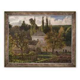 Tablou inramat - Camille Pissarro - Casa in Hermitaj, Pontoise - - Roveli