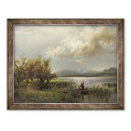 Tablou inramat - Augustus Wilhelm Leu - Bayern Peisaj - - Roveli