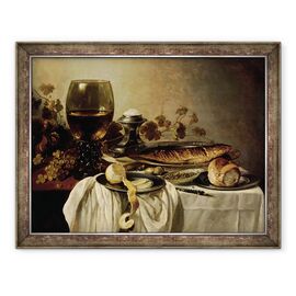 Tablou inramat - Pieter Claesz - Mic dejun - - Roveli