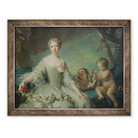 Tablou inramat - Jean-Marc Nattier - Portret presupus a fi Louise Diane dOrleans 1716-36 ca Flora - - Roveli