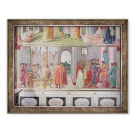 Tablou inramat - Filippino Lippi - Disputa cu Simon Mago si Rastignirea Sfantului Petru - - Roveli