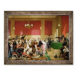 Tablou inramat - Paul-Felix Guerie - O nunta sub Comuna Paris din 1871 - - Roveli