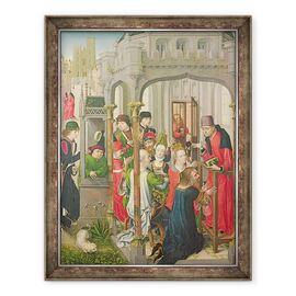Tablou inramat - Master of the View of St. Gudule - Predare Pastorala - - Roveli