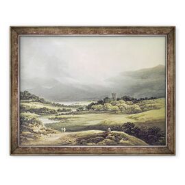 Tablou inramat - Richard Sasse - Vedere la Castelul Dunloe, Killarney - - Roveli