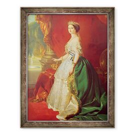 Tablou inramat - Francois Gabriel Guillaume Lepaulle - imparateasa Eugenie 1826-1920 dupa un portret de Francois Xavier Winterhalter 1806-73 - - Roveli