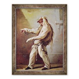 Tablou inramat - Claude Gillot - Caracter din Commedia dellArte - - Roveli