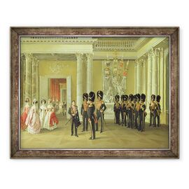 Tablou inramat - Adolphe Ladurner - Sala Heraldica din Palatul de Iarna, Sankt Petersburg - - Roveli