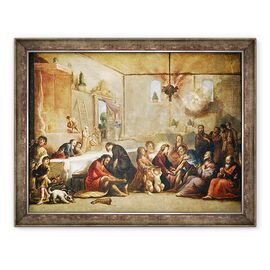 Tablou inramat - Claude Vignon - Hristos Spalarea Picioarele ucenicilor - - Roveli