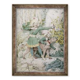 Tablou inramat - Richard Dadd - Schita lui Robin Hood - - Roveli