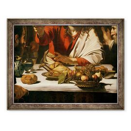 Tablou inramat - Michelangelo Merisi da Caravaggio - Cina de la Emmaus, detaliu VI - - Roveli