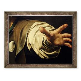 Tablou inramat - Michelangelo Merisi da Caravaggio - Cina de la Emmaus, detaliu IV - - Roveli