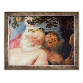 Tablou inramat - Peter Paul Rubens - Drunken Silenus sprijinit de satiri - - Roveli