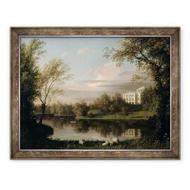 Tablou inramat - Carl Ferdinand von Kugelgen - Vedere la Palatul Pavlovsk - - Roveli