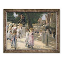 Tablou inramat - Max Liebermann - Drumul spre scoala de la Edam - - Roveli