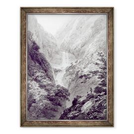 Tablou inramat - James Basire - Cascada de Minzapeezo, acuarela de Samuel Davies dupa o gravura - - Roveli