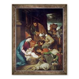 Tablou inramat - Bartolome Esteban Murillo - Adorarea Pastorilor - - Roveli