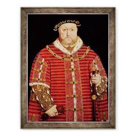 Tablou inramat - Hans Holbein the Younger - Portretul lui Henry al VIII-lea - - Roveli