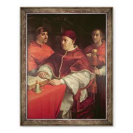 Tablou inramat - Andrea del Sarto - Papa Leon al X-lea cu doi cardinali - - Roveli
