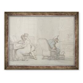 Tablou inramat - Thomas Rowlandson - Reflectia - - Roveli