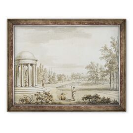 Tablou inramat - Jean Baptiste Claude Chatelain - Rotunda si Teatrul Reginei, Stowe - - Roveli