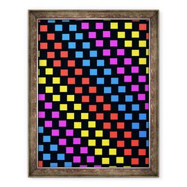 Tablou inramat - Louisa Hereford - Patrate colorate - - Roveli