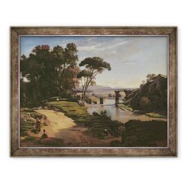 Tablou inramat - Jean Baptiste Camille Corot - Podul de la Narni - - Roveli