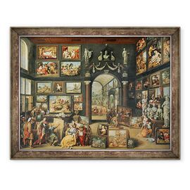 Tablou inramat - Willem van II Haecht - Studioul Apelles - - Roveli
