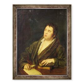 Tablou inramat - Roman Maximovich Volkov - Portretul poetului Ivan A. Krylov - - Roveli