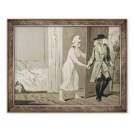 Tablou inramat - Isaac Cruikshank - incornoratul pleaca la vanatoare - - Roveli