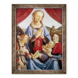 Tablou inramat - Andrea del Verrocchio - Fecioara si Pruncul cu doi ingeri - - Roveli