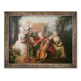 Tablou inramat - Philippe Mercier - Frederic, Print de Wales si surorile sale - - Roveli