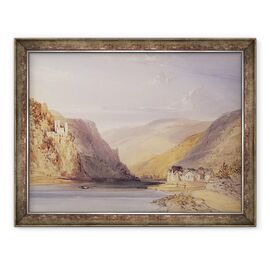 Tablou inramat - William Callow - Rinul la Assmannshausen - - Roveli