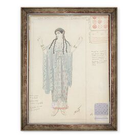 Tablou inramat - Leon Bakst - Doamna de asteptare - - Roveli