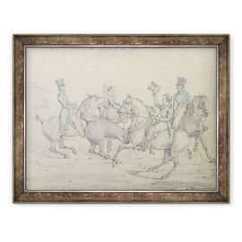 Tablou inramat - Henry Thomas Alken - Calatorie de dimineata - - Roveli