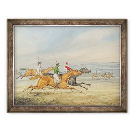 Tablou inramat - Henry Thomas Alken - Steeplechasing, Trei Riders galop spre dreapta - - Roveli