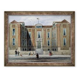 Tablou inramat - Thomas Hosmer Shepherd - Un conac antic, numit Pitchett Hall, partea de sud a Union St. - - Roveli