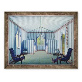Tablou inramat - Scoala germana - Camera cort - - Roveli