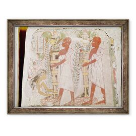 Tablou inramat - Egyptian 18th Dynasty - Pregatirea a doua mumii pentru ceremonia de purificare, din mormantul lui Merymaat - - Roveli