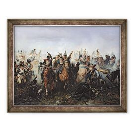 Tablou inramat - Bogdan Willewalde - Batalia de la La Fere-Champenoise, pe 25 martie 1814 - - Roveli