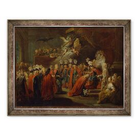 Tablou inramat - Antoine Pesne - Fondarea Ordinului Vulturului Negru - - Roveli