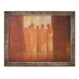 Tablou inramat - Lincoln Seligman - Grup de Calugari - - Roveli