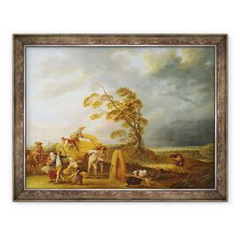 Tablou inramat - Louis Joseph Watteau - Cele patru ore ale zilei, Vecernie - - Roveli