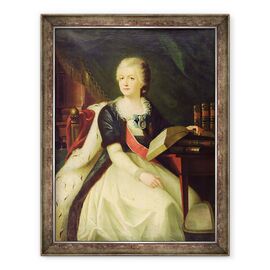Tablou inramat - Scoala Rusa - Portretul Printesei Ekaterina R. Vorontsova-Dashkova - - Roveli